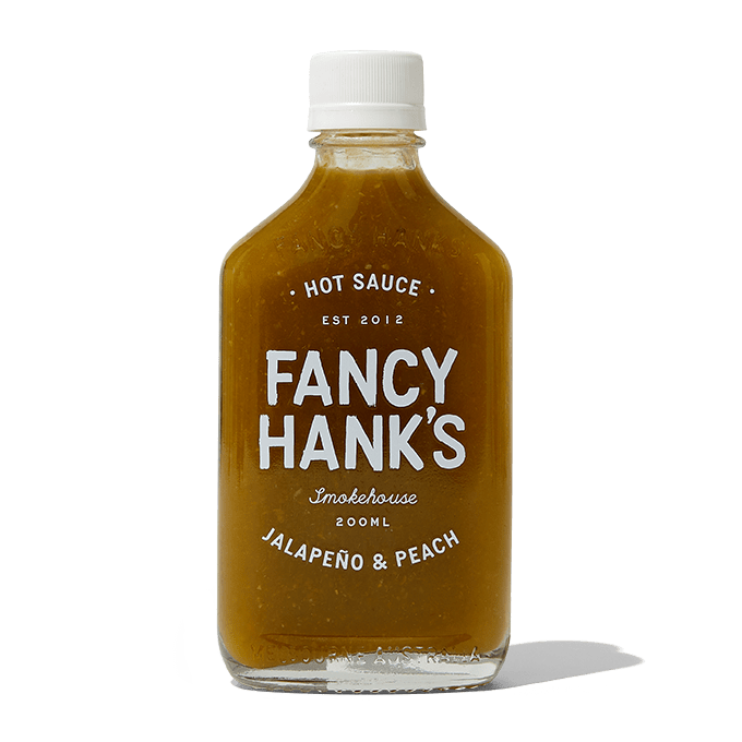 Fancy Hanks Jalapeno and Peach Hot Sauce 200ml-soul-baby-gifts-