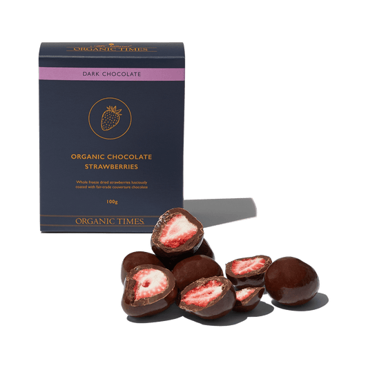 Organic Times Dark Chocolate Strawberries-soul-baby-gifts-