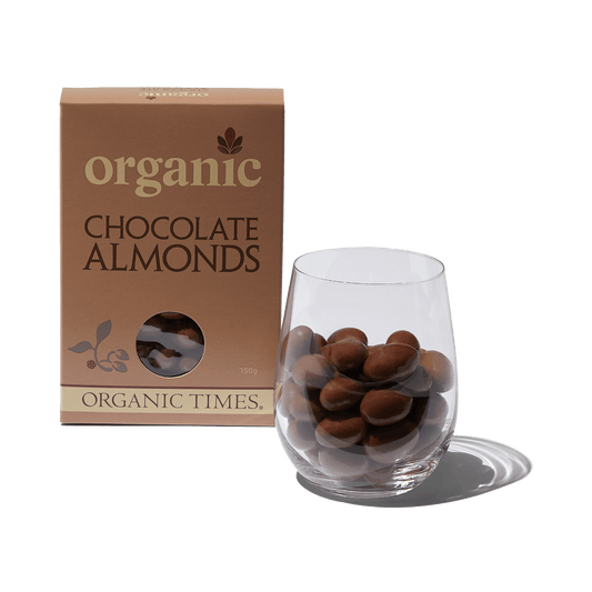 Organic Times Milk Chocolate Almonds 150g