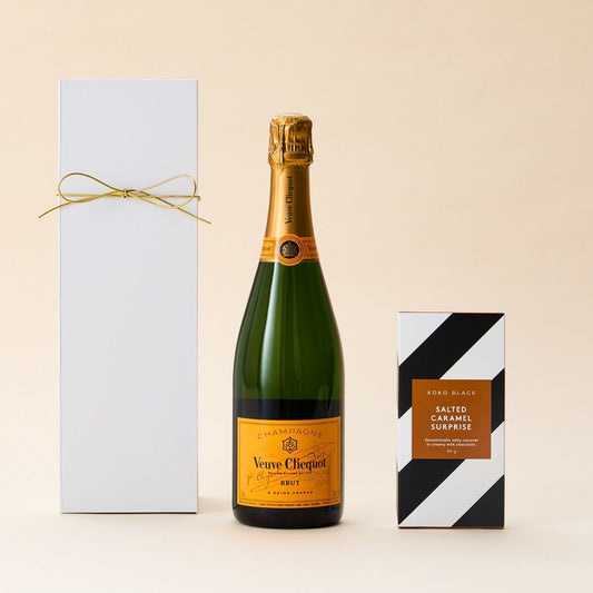 Veuve Clicquot Champagne and Koko Black Chocolate Gift