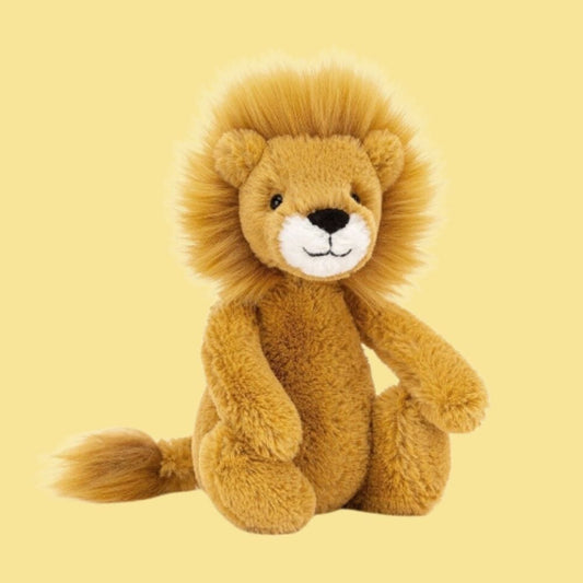 Jellycat Bashful Lion Little Plush Soft Toy-Baby & Toddler > Baby Toys & Activity Equipment > Baby Soothers-soul-baby-gifts-Small 8 x 9 x 18cm-