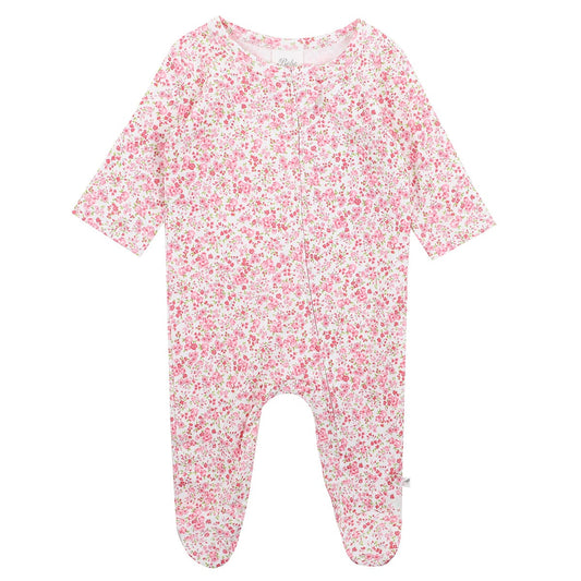 Bebe by Minihaha Floral Organic Zipsuit 0-3m