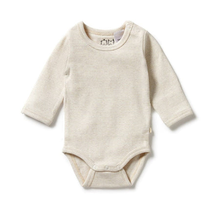 Wilson and Frenchy Long Sleeved Clay Bodysuit 0-3m