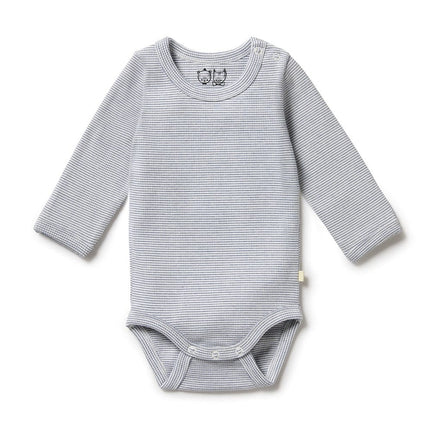 Wilson and Frenchy Organic Long Sleeved Bodysuit Raindrop 000