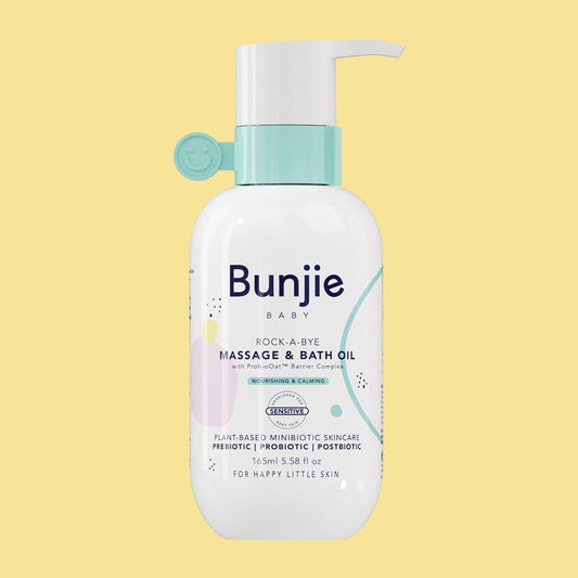 Bunjie Baby Rock A Bye Massage and Bath Oil | Baby Skincare.