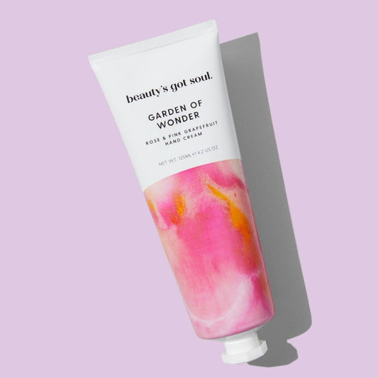 Beauty's Got Soul Garden of Wonder Hand Cream with Rose and Pink Grapefruit 125ml unboxed