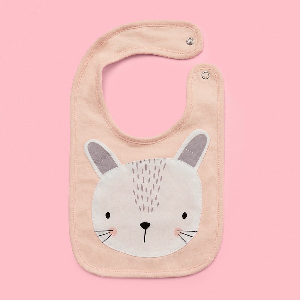 Mister Fly Pink Bunny Bib | Quality Baby Accessories