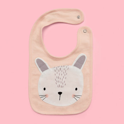 Mister Fly Pink Bunny Bib | Quality Baby Accessories