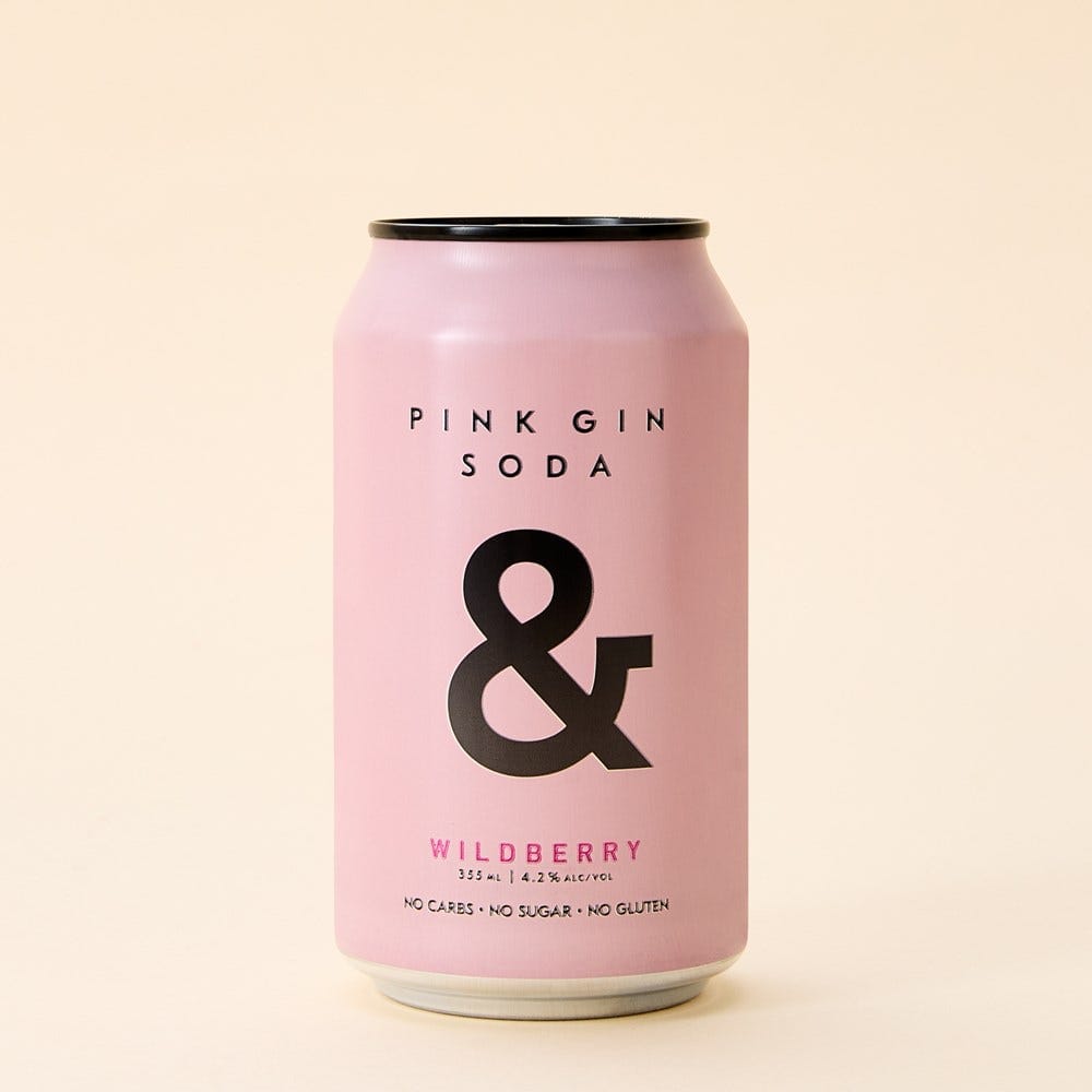 Ampersand Projects Pink Gin and Soda Can with Wildberries 355ml – soul ...