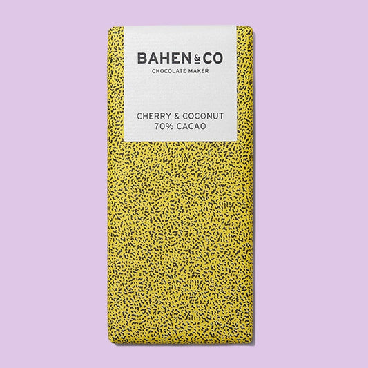 Bahen and Co Chocolate Maker Cherry and Coconut Bar 75g