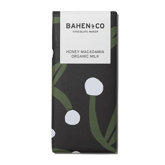 Bahen and Co Chocolate Maker Honey Macadamia Organic Milk 75g 