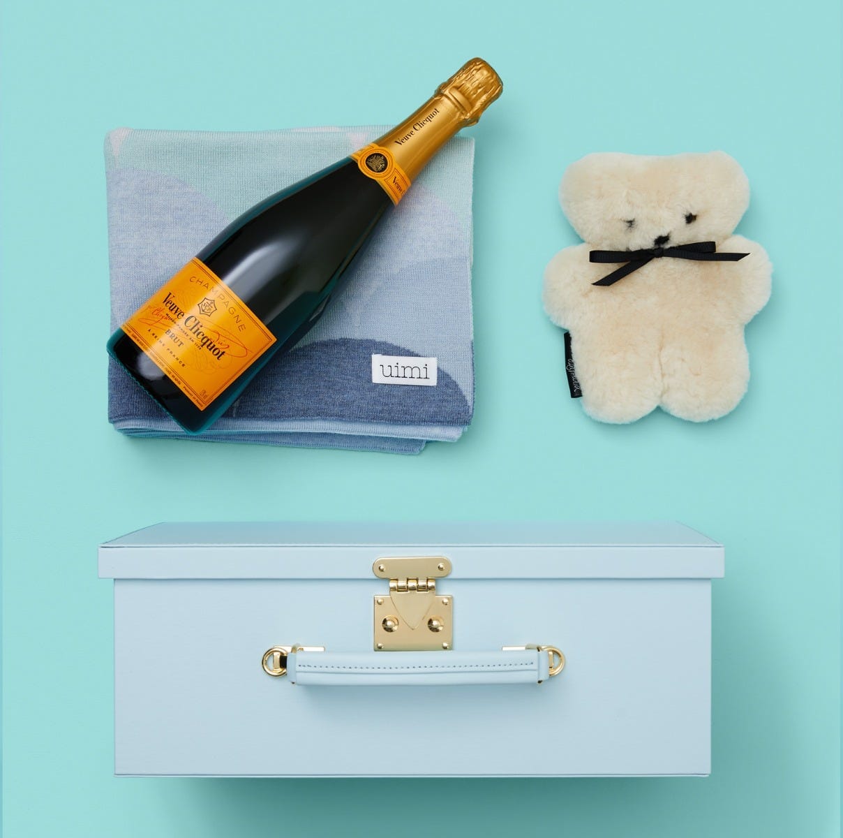 Baby Boy Snuggly Gift and Veuve