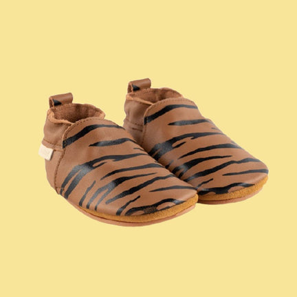 Boumy Tan Sinki Leather Baby Shoes 12m-18m | First Birthday Gift