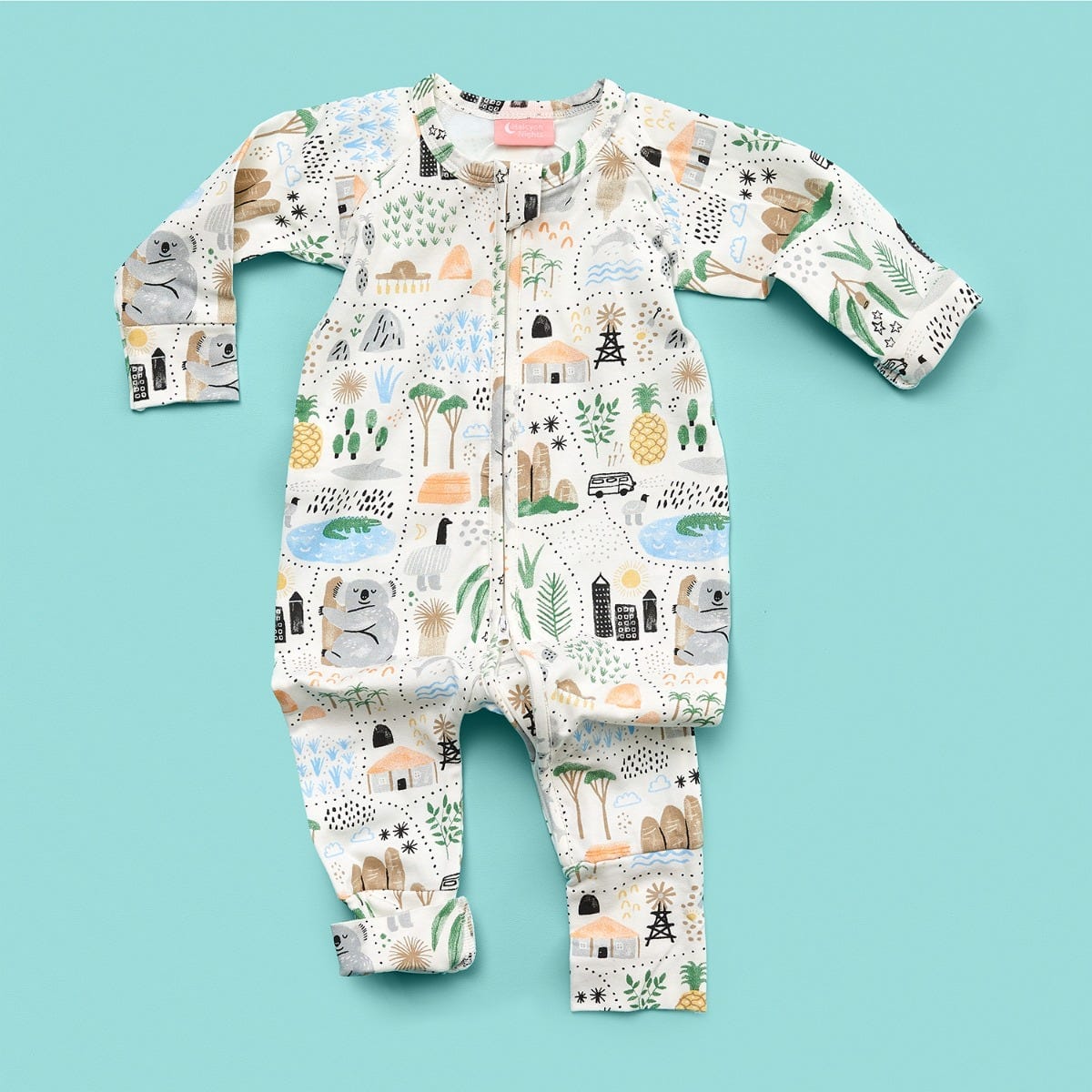 Halcyon Nights Big Adventures Long Sleeved Zip Suit Size 3 to 6 Months