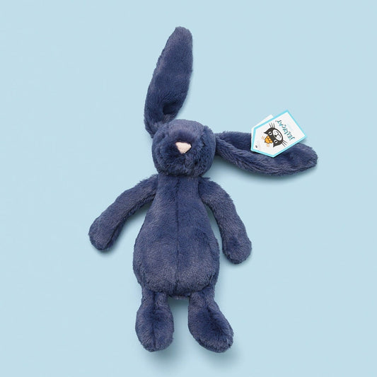 Jellycat Bashful Navy Bunny Small Plush Soft Toy