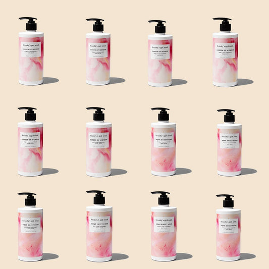 Mixed Box of Rose and Pink Grapefruit Hand Wash Body Wash 6x2