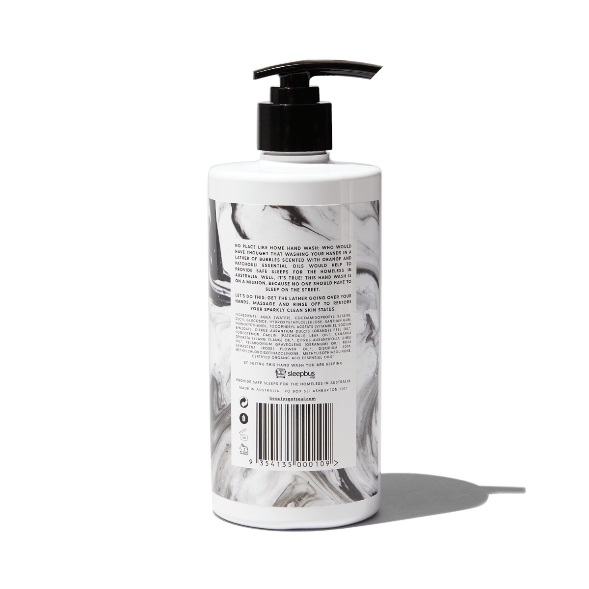 No Place Like Home Hand Wash 500ml Ingredients 