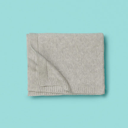 Purebaby Pale Grey Essentials Organic Cotton Blanket