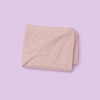 Purebaby Organic Cotton Pink Baby Blanket Pink