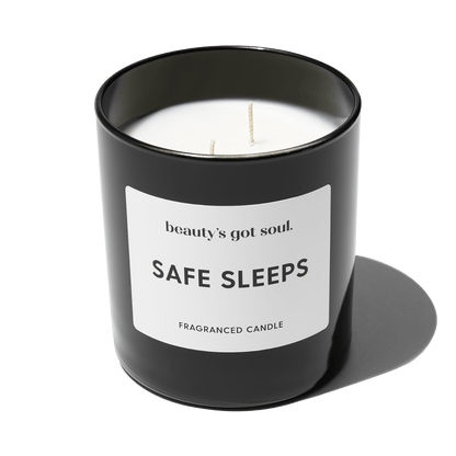 Safe Sleeps Maxi Candle 290g fragranced with Tuberose,  Jasmine and Orange Flower