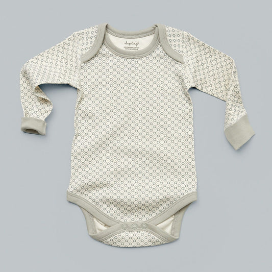 Sapling Child AU Dove Grey Organic Cotton Bodysuit sized 3 - 6 months