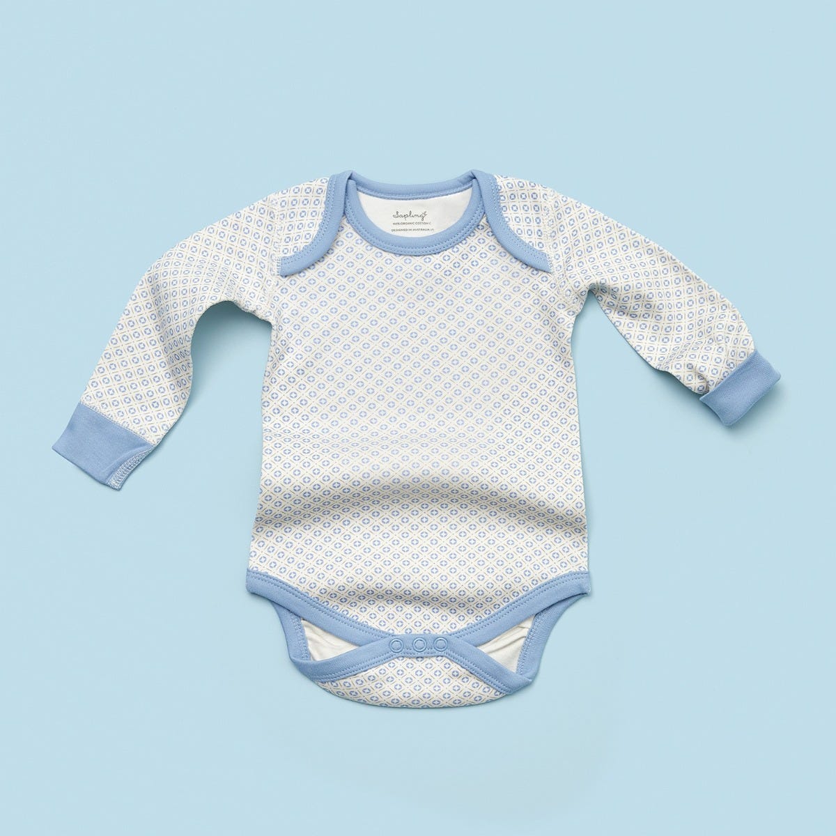 Sapling Child AU Little Boy Blue Bodysuit sized 3 to 6 months