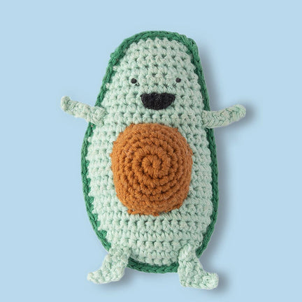 Weegoamigo Avocado Crochet Rattle Toy-soul-baby-gifts-