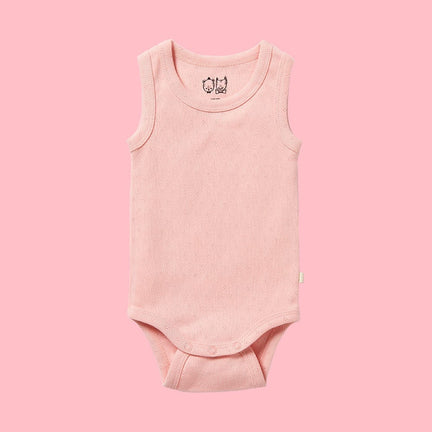 Wilson and Frenchy Organic Pointelle Bodysuit Cantaloupe 000-Apparel & Accessories > Clothing > Baby & Toddler Clothing > Baby One-Pieces-soul-baby-gifts-