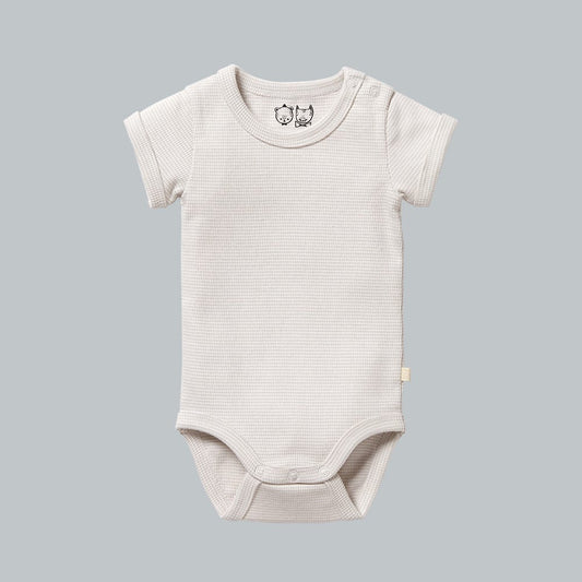 Wilson and Frenchy Organic Stripe Bodysuit Clay 000-soul-baby-gifts-