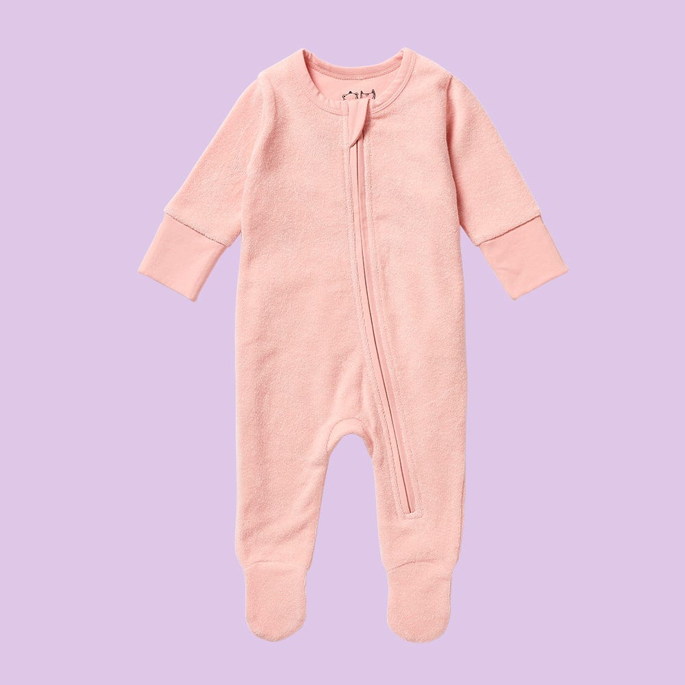 Wilson and Frenchy Organic Terry Zipsuit Cantaloupe 000